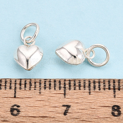 925 стерлингового серебра подвески сердца STER-T008-32S-04-1