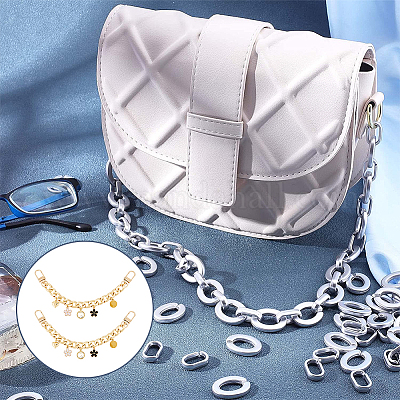 Chain Shoulder Strap Bag  Chain F Bag Accessories - Purse