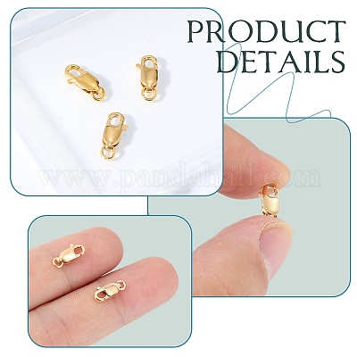 4 шт. латунные застежки-лобстеры&nbsp;FIND-SC0020-13B-1