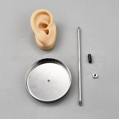 Силиконовая модель правого уха DIY-WH0899-22B-1