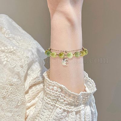 2 нити натуральных серпантиновых бусин G-OC0003-11-1