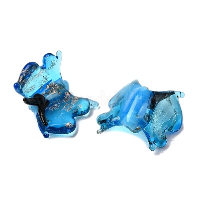 Прозрачные бусины лэмпворк LAMP-F037-01A-05-1