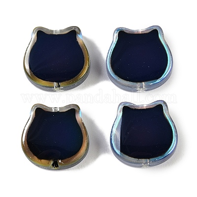 Гальванизированные двухцветные стеклянные бусины для настроения GLAA-Z007-12B-1