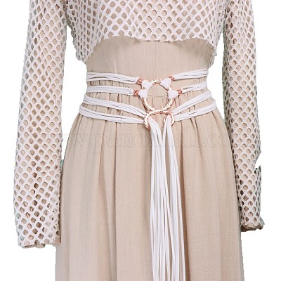 Винтажные многослойные ремни-цепочки из искусственной замши с длинными кисточками FS-WG0892A-06-1