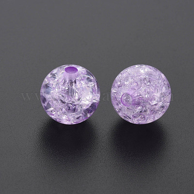 Прозрачных бусин акриловые треск MACR-S373-66B-N15-1