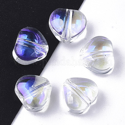 Perle di vetro trasparente&nbsp;GLAA-N035-02-B01-1