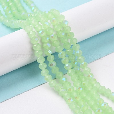 Стеклянные бусины с гальваническим покрытием  EGLA-A034-J10mm-L04-1