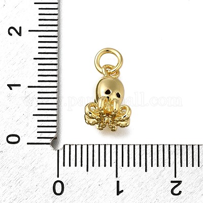 Латунные микропаве прозрачные кубические циркониевые подвески ZIRC-I070-076G-1