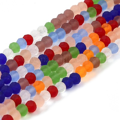 Прозрачные стеклянные бусины&nbsp;EGLA-A034-M4mm-63-1