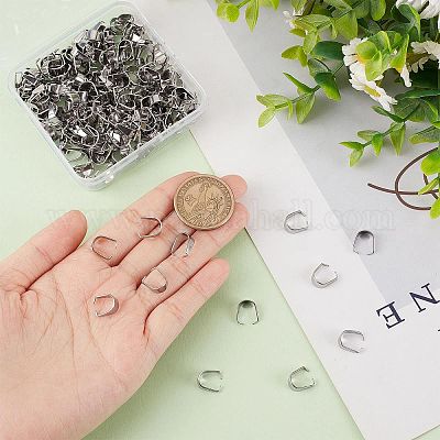 200 шт. защелкивающиеся дужки из нержавеющей стали 304 STAS-SC0004-95-1