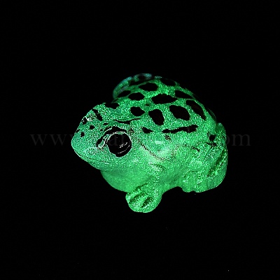 Украшения для выставки лягушек из светящейся смолы RESI-WH20018-001E-1