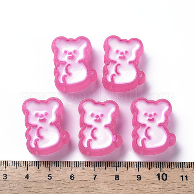 Прозрачные акриловые бусины X-MACR-S374-07B-02-1