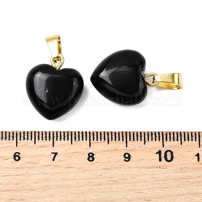 Природные подвески обсидиана G-I311-A46-G-1