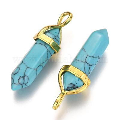 Подвески из смешанного камня с двойным окончанием и заостренным концом G-G902-C-1