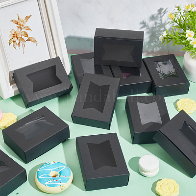 Прямоугольные складные коробки для хранения бумаги CON-WH0106-01A-02-1