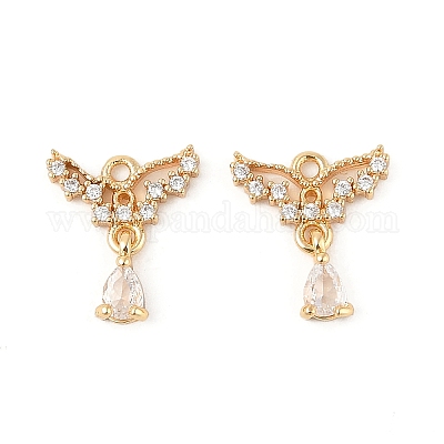 Латунные микро проложить кубического циркония подвески KK-R219-26G-1