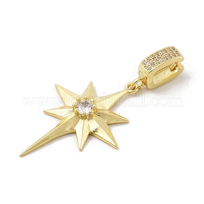 Латунные микро проложить кубического циркония подвески KK-U047-11G-1