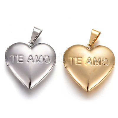 Подвески-медальоны из нержавеющей стали 304 STAS-O116-02-1