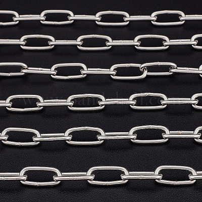 Цепочки из нержавеющей стали 304 со скрепками CHS-WH0002-02B-P-1