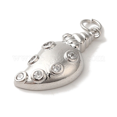 Стойки обшивки латунь микро проложить Циркон подвеску KK-U027-09-04P-1