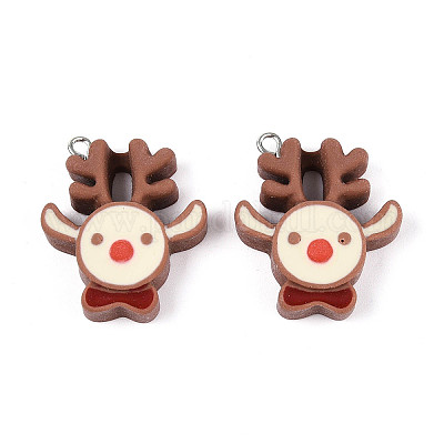 Рождественские подвески из непрозрачной смолы RESI-D055-017P-01-1