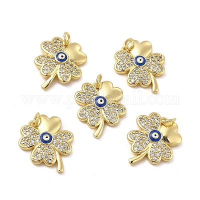 Латунные микро проложить кубического циркония подвески KK-E068-VB135-1-1