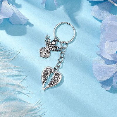 Брелки из сплава в тибетском стиле KEYC-JKC00804-01-1