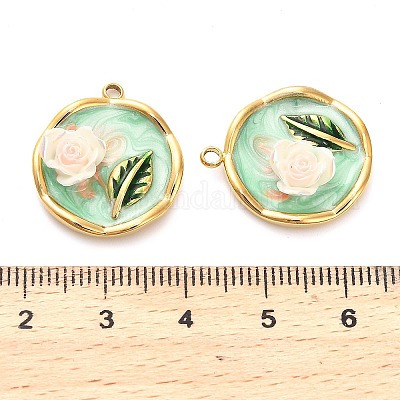 Подвески из нержавеющей стали 304 с эмалью STAS-B084-12G-02-1