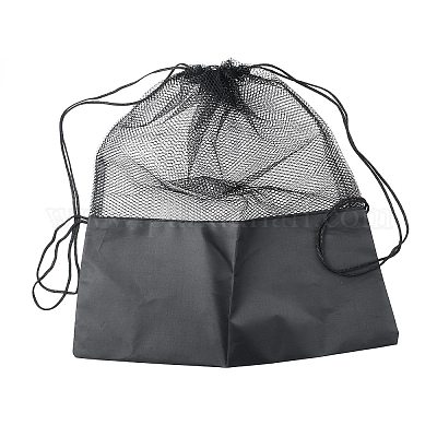 Портативные полиэфирные баскетбольные футбольные сетчатые сумки на шнурке ABAG-WH0035-040-1