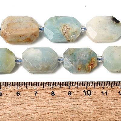 Chapelets de perles en amazonite naturelle&nbsp;G-J373-24G-1