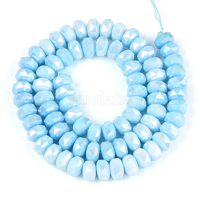 Антикоррозийные гальванические стеклянные бусины GLAA-T025-8mm-11C-1