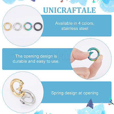 4 шт. 4 стиля пружинных запорных колец из нержавеющей стали 304 STAS-UN0040-94-1