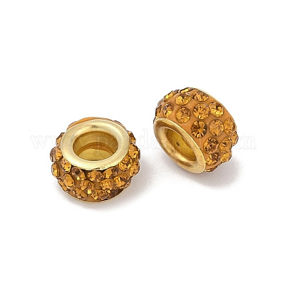 Сплав горный хрусталь глина паве бусины ALRI-D300-04G-14-1