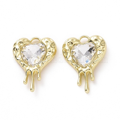 Стеклянные подвески из сплава с покрытием стойки FIND-I037-21LG-01-1