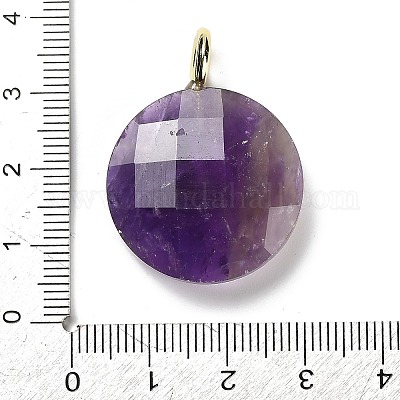 Граненые подвески из натурального аметиста G-A287-02G-03-1