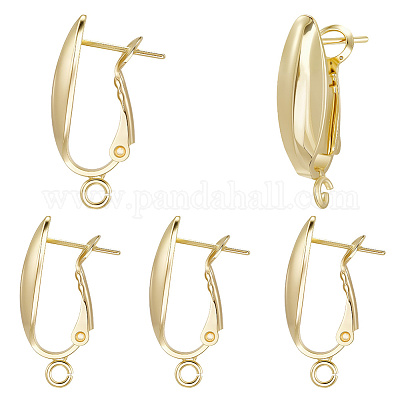 10 пара латунных сережек-колец KK-BBC0019-32-1