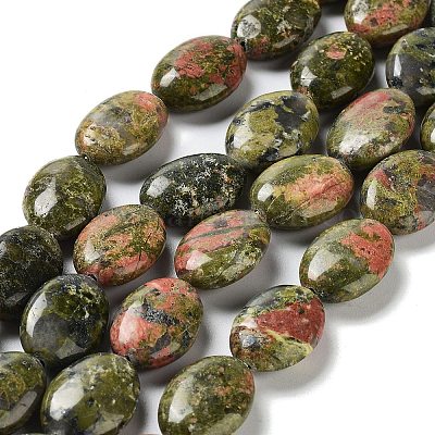 Природные Unakite бисер нитей G-L164-A-33-1