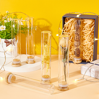 10 шт. стеклянные трубки для хранения бусин AJEW-BC0006-90B-1