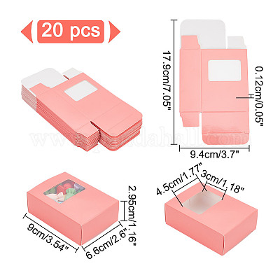 Прямоугольные бумажные складные подарочные коробки CON-WH0094-46C-01-1