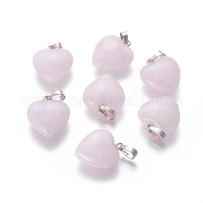 Природного розового кварца подвески G-E434-04P-1