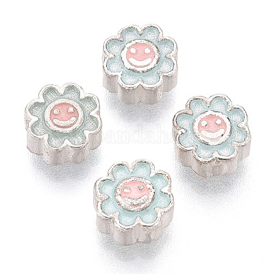 925 бусина из стерлингового серебра с эмалью STER-T008-36A-1