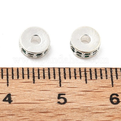 Латунные микро проложить кубического циркония бусы KK-R216-14S-04-1