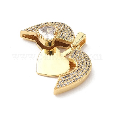 Латунные микро проложить кубического циркония подвески KK-Q068-16G-1