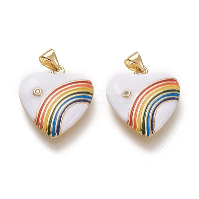 Латунные микро проложить кубического циркония подвески ZIRC-F116-15C-G-1