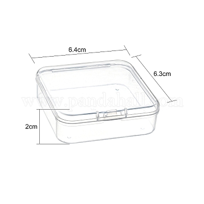 Квадратные пластиковые контейнеры для хранения шарика CON-FS0001-09-1