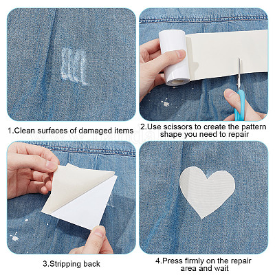 Самоклеящиеся нейлоновые заплаты для ремонта ткани в рулонах PATC-WH20008-01B-1