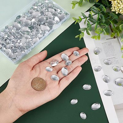 5 размер прозрачные акриловые кабошоны TACR-NB0001-24-1