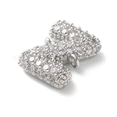 Латунные микро-паве кубические цирконии буквы соединения KK-I717-04Z-P-1