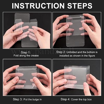 Прозрачная коробка из пвх конфеты угощение подарочная коробка CON-WH0085-12-1