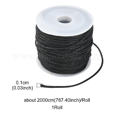 20м вощеных хлопковых шнуров&nbsp;YC-YW0001-05-332-1